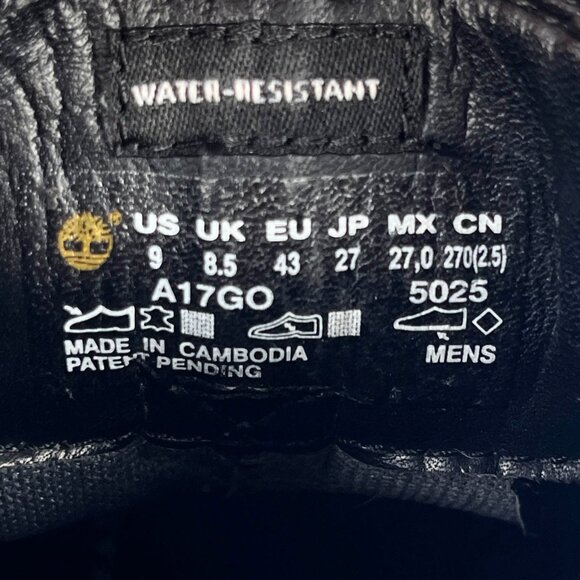 Timberland Chelsea Boots Carter Notch Black Leather Men\'s Sz 9 Weather Resistant main image 9
